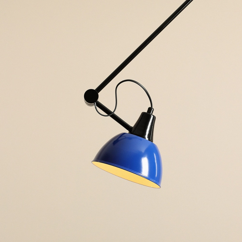 Lampa sufitowa Aida Gloss | Niebiesko-czarna | Aldex
