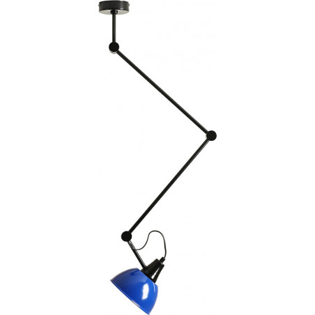 Lampa sufitowa Aida Gloss | Niebiesko-czarna | Aldex