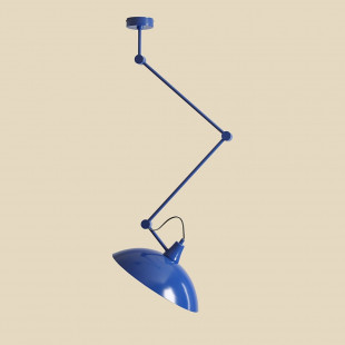Lampa sufitowa na wysięgniku Melos 36,5cm kobalt Aldex