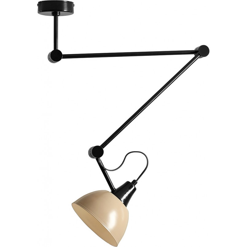 Lampa sufitowa Aida Gloss beżowo-czarna | Aldex