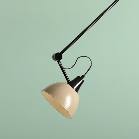 Lampa sufitowa Aida Gloss beżowo-czarna | Aldex