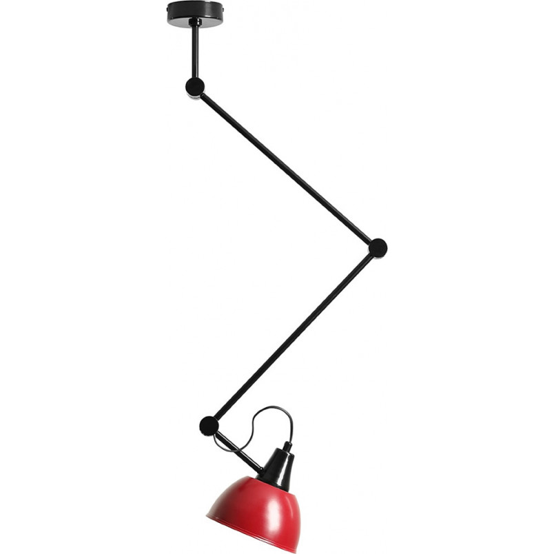 Lampa sufitowa Aida Gloss | Czerwono-Czarna | Aldex