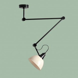 Lampa sufitowa regulowana Aida Gloss kremowo-czarna Aldex