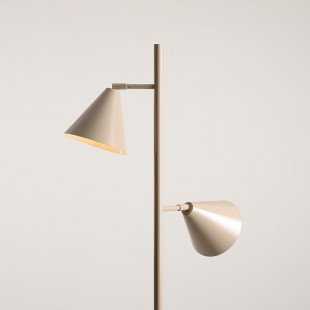 Lampa podłogowa 2 punktowa Form beżowa Aldex