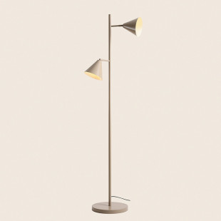 Lampa podłogowa Form beżowa Aldex | Retro i funkcjonalna