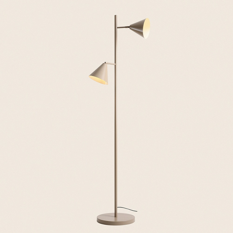 Lampa podłogowa Form beżowa Aldex | Retro i funkcjonalna