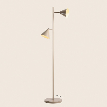 Lampa podłogowa Form beżowa Aldex | Retro i funkcjonalna