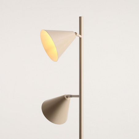 Lampa podłogowa Form beżowa Aldex | Retro i funkcjonalna