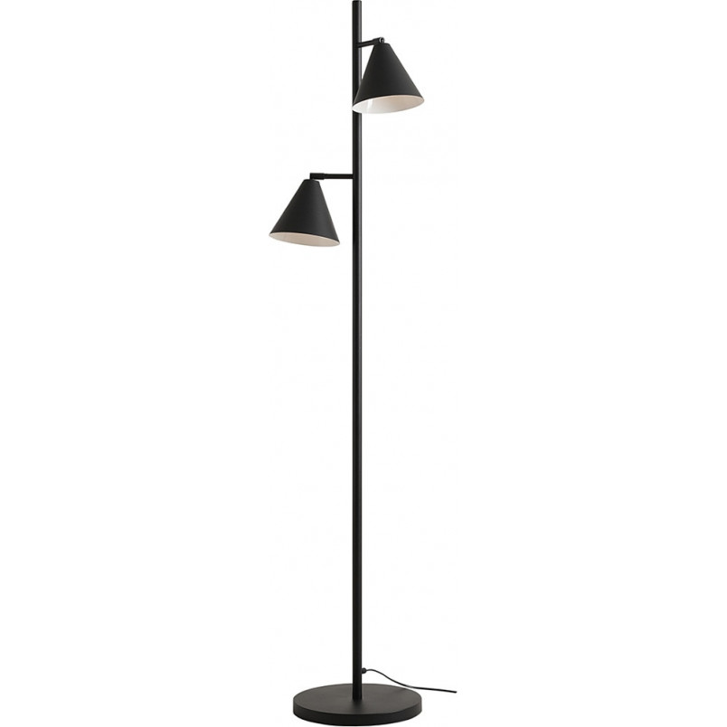 Lampa podłogowa 2 punktowa Form czarna Aldex - Stojąca