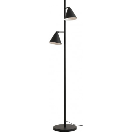 Lampa podłogowa 2 punktowa Form czarna Aldex - Stojąca