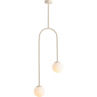 Lampa Sufitowa Nave II - Szkło, Biało-Kremowa | Aldex