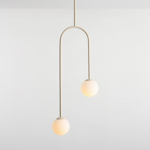 Lampa Sufitowa Nave II - Szkło, Biało-Kremowa | Aldex