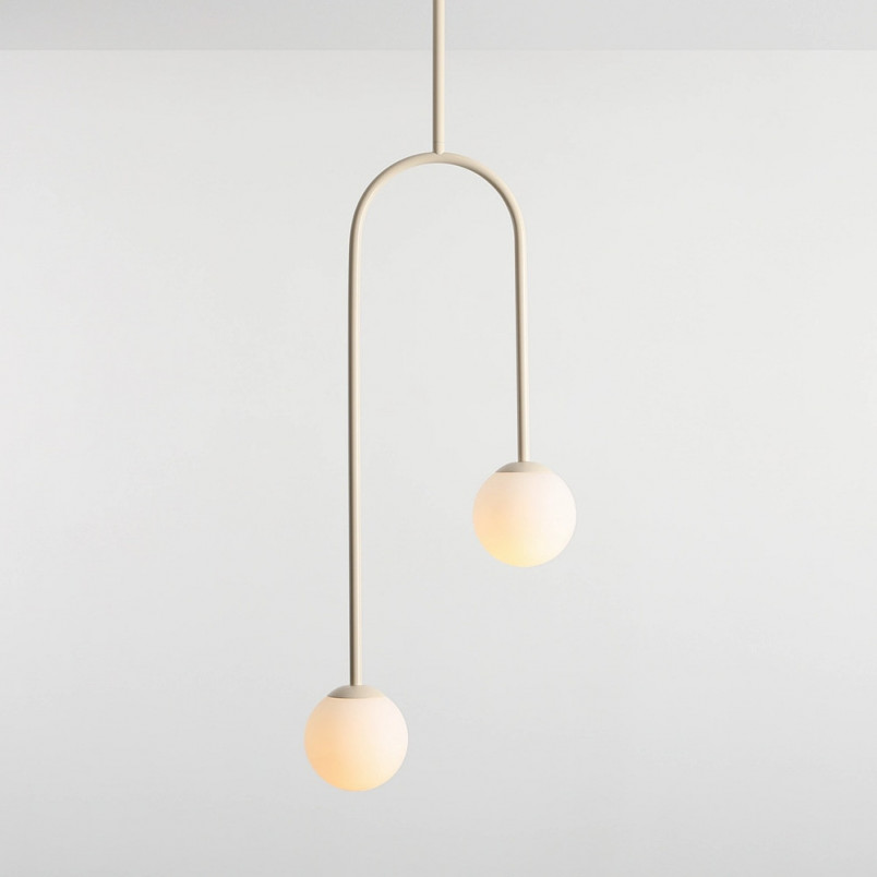 Lampa Sufitowa Nave II - Szkło, Biało-Kremowa | Aldex