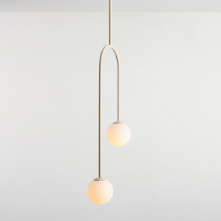 Lampa Sufitowa Nave II - Szkło, Biało-Kremowa | Aldex