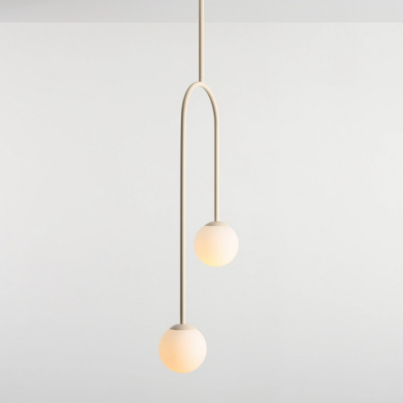 Lampa Sufitowa Nave II - Szkło, Biało-Kremowa | Aldex