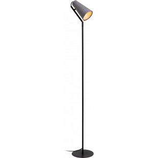 Lampa podłogowa z filcowym kloszem Bensen szara 152cm Lucide
