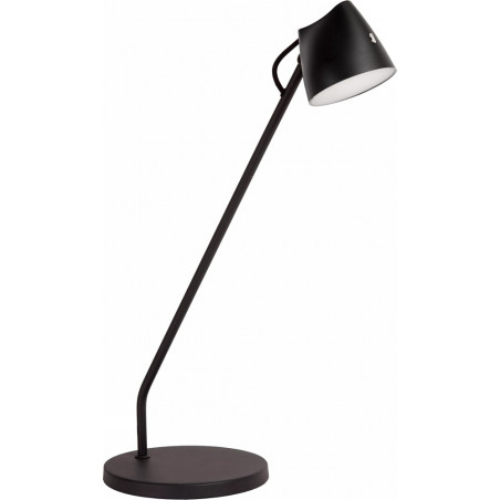 Lampa biurkowa LED Milne | Czarna, Dotykowy włącznik | Lucide