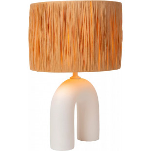 Lampa Boho Ronda - Rattan i Porcelana | Lucide
