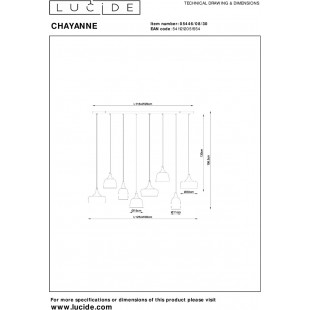 Lampa wisząca Chayanne 125cm czarna Lucide | Sklep z lampami