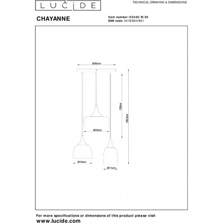 Lampa wisząca Chayanne | Lucide | Nowoczesny design