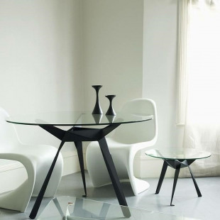 Stół szklany okrągły Troy 90cm - Intesi | Elegancki design