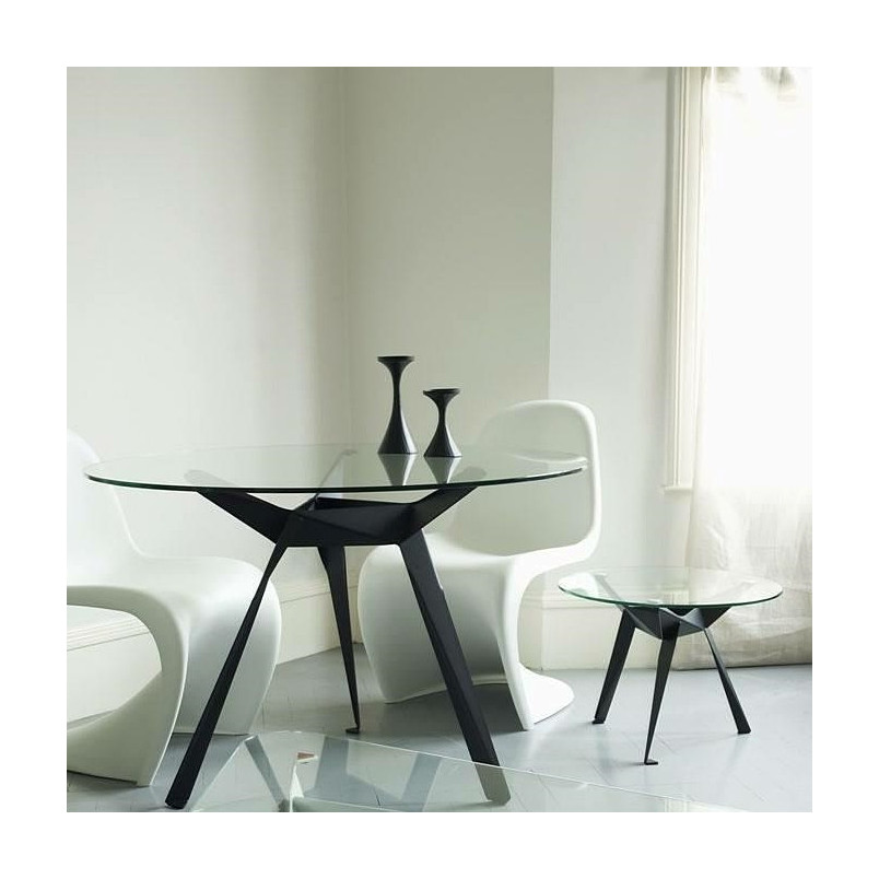 Stół szklany okrągły Troy 90cm - Intesi | Elegancki design