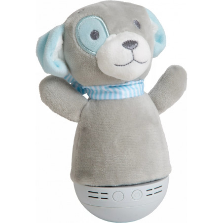Lampka Nocna Dolly Dog Lucide - Muzyka, LED, Szara