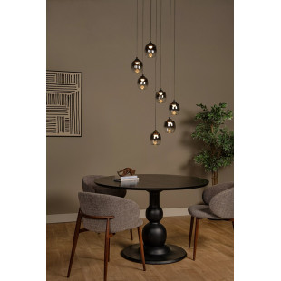 Lampa Wisząca Lucide Tamino LED - Szkło Dymione, 7 Punktów