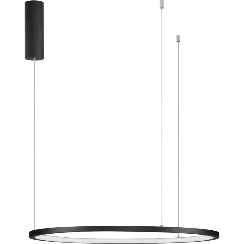 Lampa wisząca Cirkel LED | Nowoczesna lampa okrągła czarna