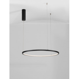 Lampa wisząca Cirkel LED | Nowoczesna lampa okrągła czarna
