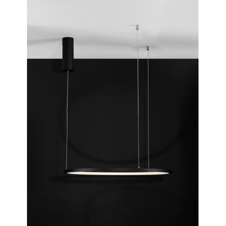 Lampa wisząca Cirkel LED | Nowoczesna lampa okrągła czarna