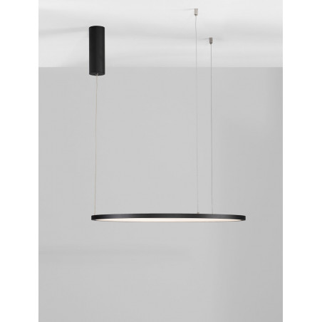 Lampa wisząca Cirkel LED | Nowoczesna lampa okrągła czarna