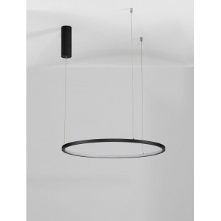 Lampa wisząca Cirkel LED | Nowoczesna lampa okrągła czarna