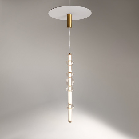 Lampa Wisząca Cosmo LED Maytoni - Szkło, Mosiądz | Kup Teraz