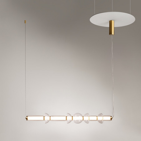Lampa Wisząca Cosmo LED Maytoni - Szkło, Mosiądz | Kup Teraz