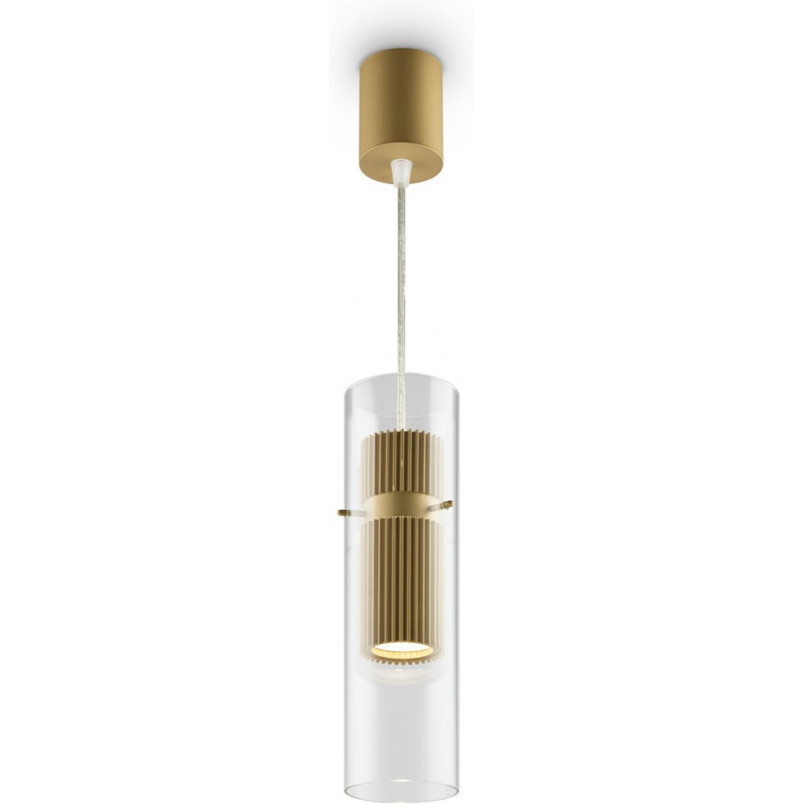 Lampa wisząca Dynamics Maytoni - Złoty klosz, Szkło | Sklep z lampami