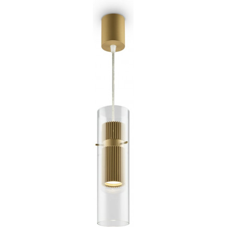 Lampa wisząca Dynamics Maytoni - Złoty klosz, Szkło | Sklep z lampami