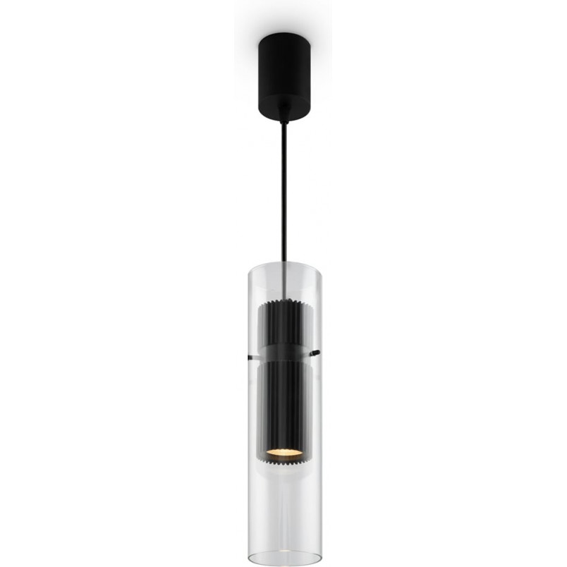 Lampa wisząca Dynamics Maytoni | Czarna, szklana, GU10