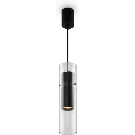 Lampa wisząca Dynamics Maytoni | Czarna, szklana, GU10