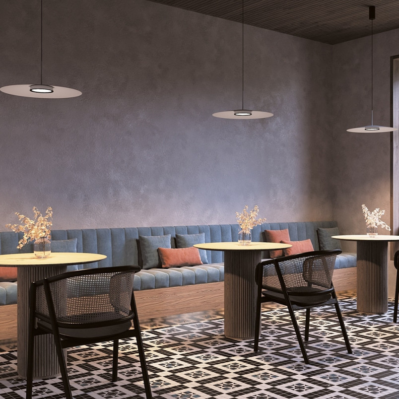 Lampa wisząca LED El 50cm biała Maytoni - Nowoczesne Oświetlenie