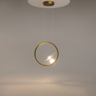 Lampa wisząca Lunare Maytoni: Szkło, Mosiądz, LED | Sklep z Lampami