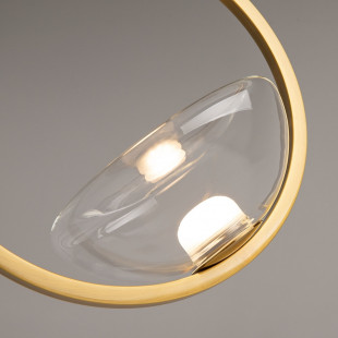 Lampa wisząca Lunare Maytoni: Szkło, Mosiądz, LED | Sklep z Lampami