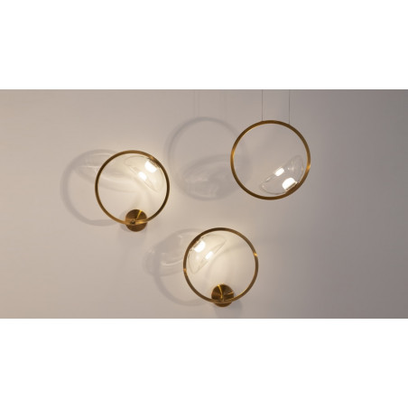 Lampa wisząca Lunare Maytoni: Szkło, Mosiądz, LED | Sklep z Lampami