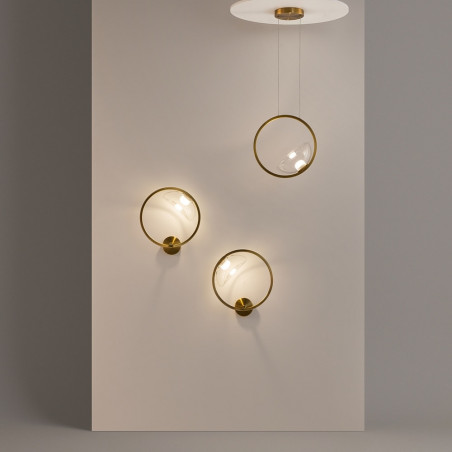 Lampa wisząca Lunare Maytoni: Szkło, Mosiądz, LED | Sklep z Lampami