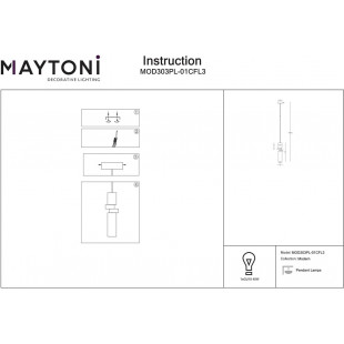 Lampa wisząca Palette II - Maytoni | Nowoczesny Design
