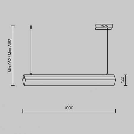 Lampa wisząca Petra LED Maytoni | Marmurowy design