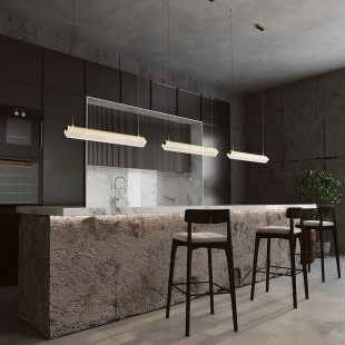 Lampa wisząca Petra LED Maytoni | Marmurowy design