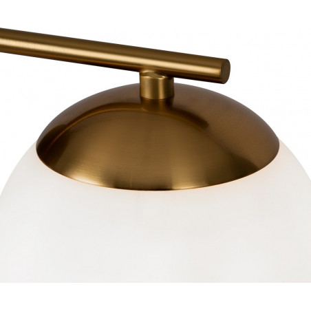 Kinkiet szklana kula retro Marble biały/mosiądz Maytoni | Sklep z lampami