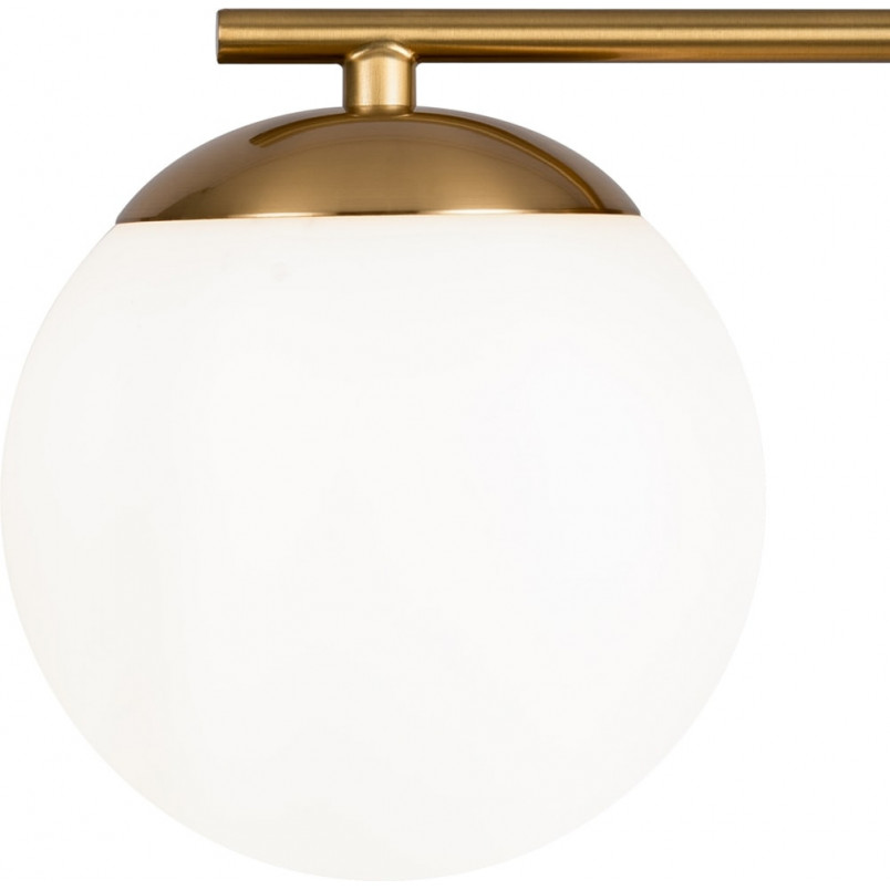Kinkiet szklana kula retro Marble biały/mosiądz Maytoni | Sklep z lampami