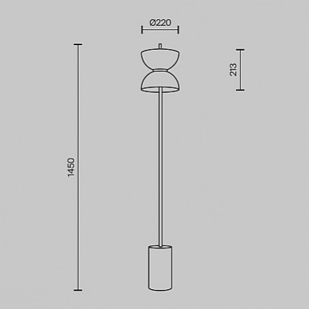 Lampa podłogowa Japandi Kyoto LED | Maytoni - Elegancki Design